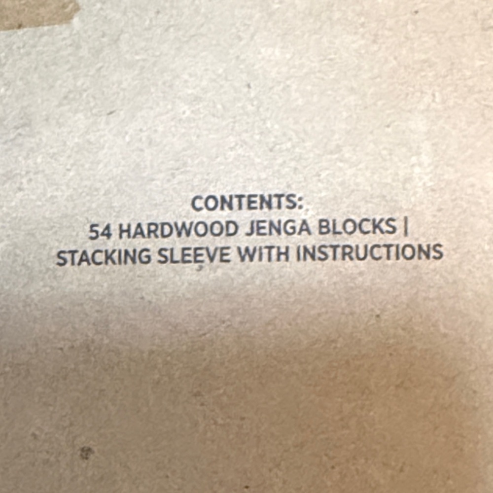 🧩MINI Hasbro Jenga Block Game - Natural Beige - Picture 5 of 5